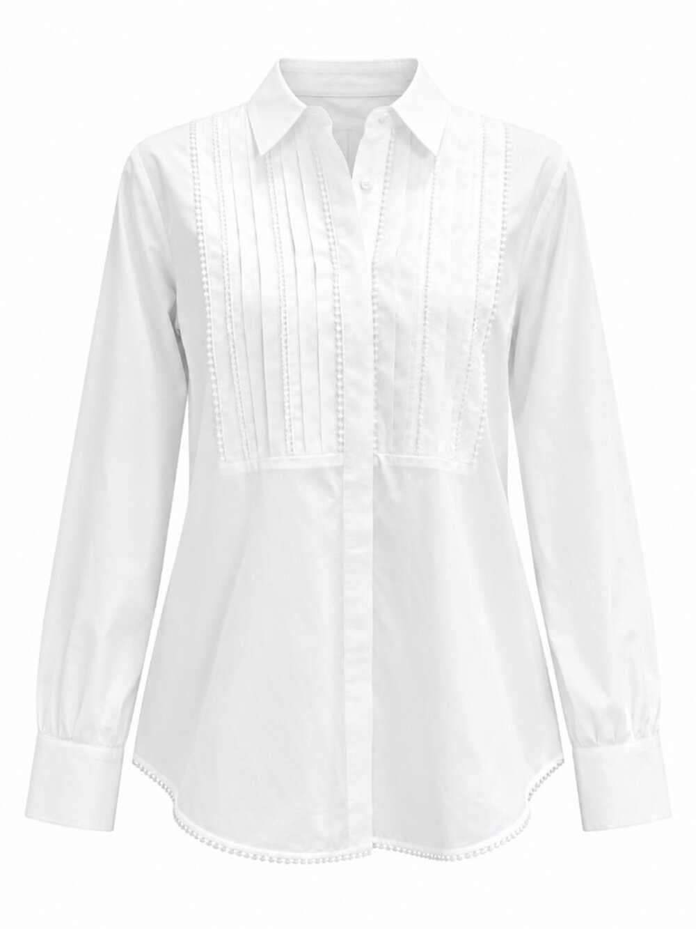 Brooks Brothers Women's White Cotton Blend Button Down Size 12 - Picture 1 of 9